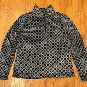 Wooly Bully Colorado 1/4 zip pullover geometric Patterned fleece size medium